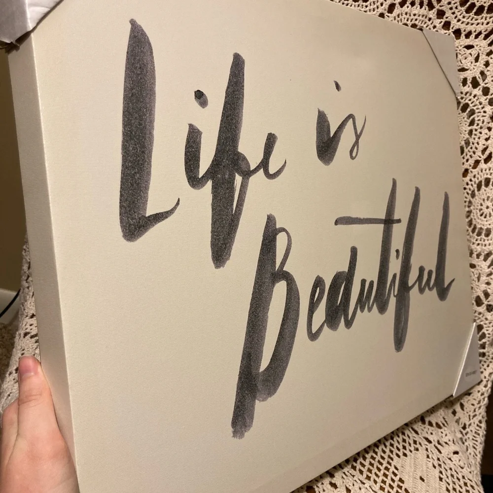 Life is Beautiful - Target Canvas Wall Art Gallery Decor - Picture 3 of 17